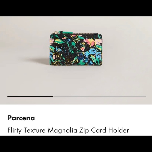 NWT Ted Baker London Parcena Flirty Zip Card Holder - Picture 1 of 9